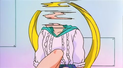 sailor moon glitched bunny tsukino cyber anime cute kawaii