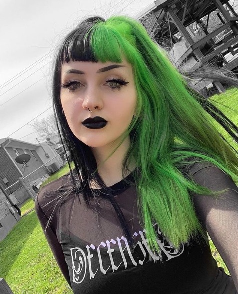 black and green hair on Tumblr