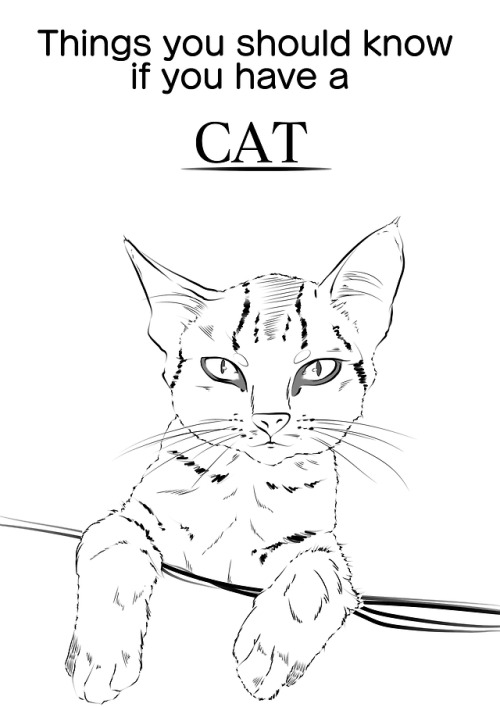 One day I was blockedThen I decided to draw my cats, then I saw...