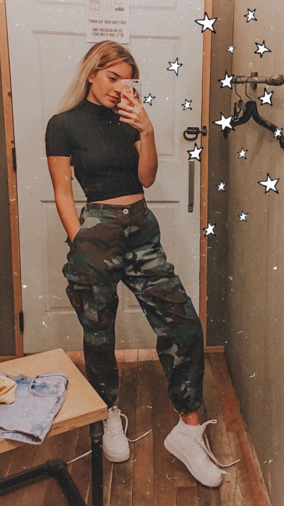 camo jogger outfit