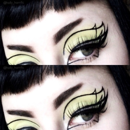 makeup mua goth eyes graphic liner grunge