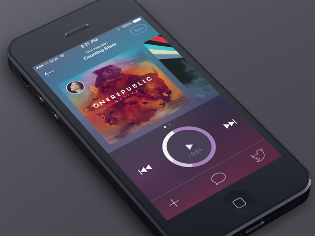 Mobile Design Inspiration — Music player iPhone Application Design...