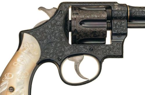 peashooter85:Engraved US Smith & Wesson M1917 double...