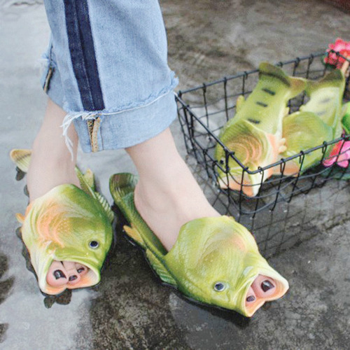 fish slippers crocs