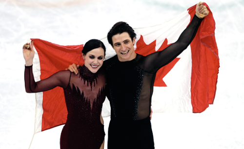 selgomez:Gold medal winners Tessa Virtue and Scott Moir of...