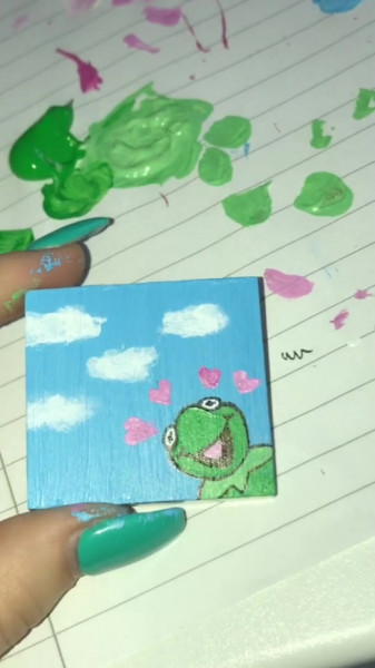 Kermit Painting Tik Tok Explore Tumblr Posts And Blogs Tumgir