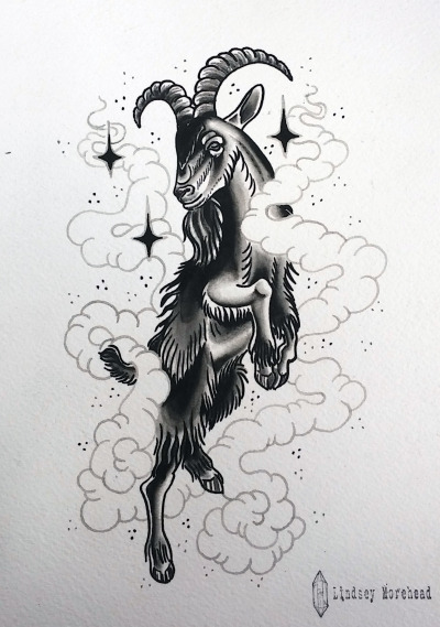 61 Free Tattoo Goat Simple HD Tattoo