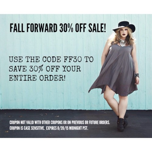 Save 30% off your entire order with our Fall Forward sale! Use...