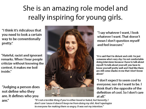 iheartrobandkristen:reasons you should love Kristen Stewart...