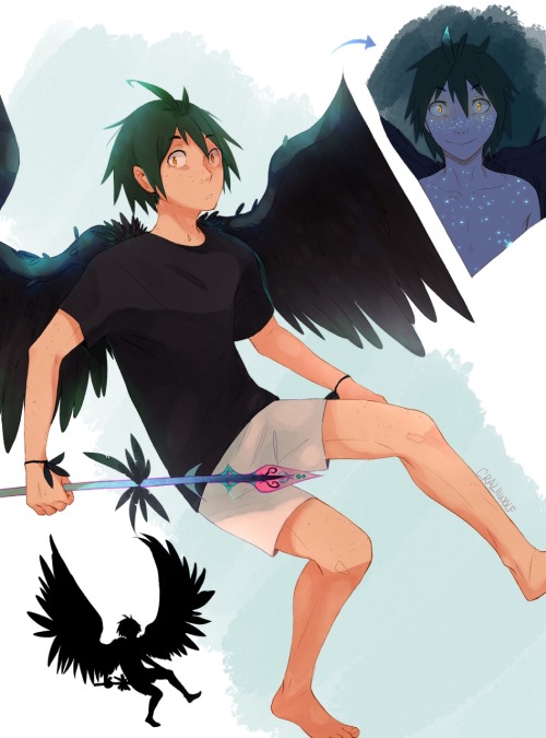 craziiwolf:Tsukkiyama from my Winged AU:) Yams is known as...