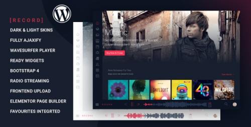 Rekord v1.3.6 - Ajaxify Music - Events - Podcasts Multipurpose WordPress Theme Nulled