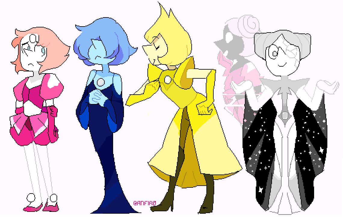 Pearls dressed as their diamonds