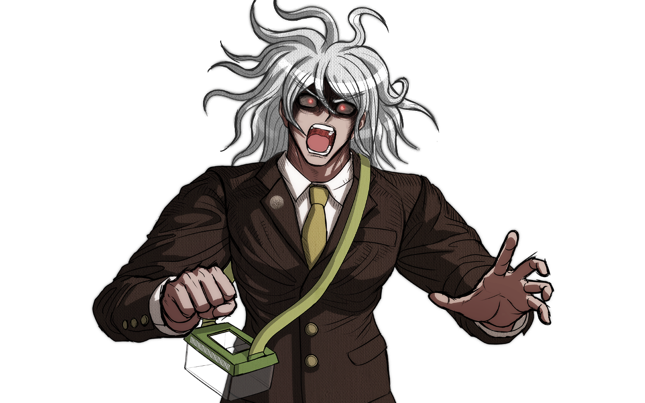 NDRV3 Sprite Edits - Gonta with white hair for anon. 
