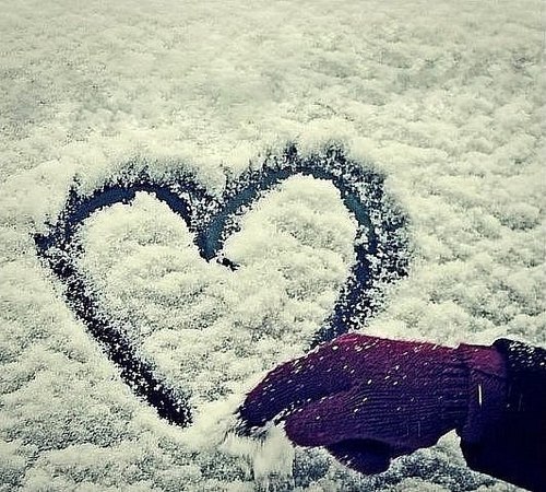 snow heart on Tumblr
