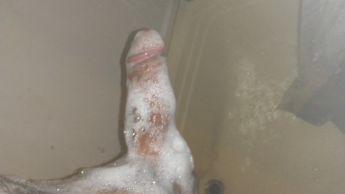 Clean young cock shower time