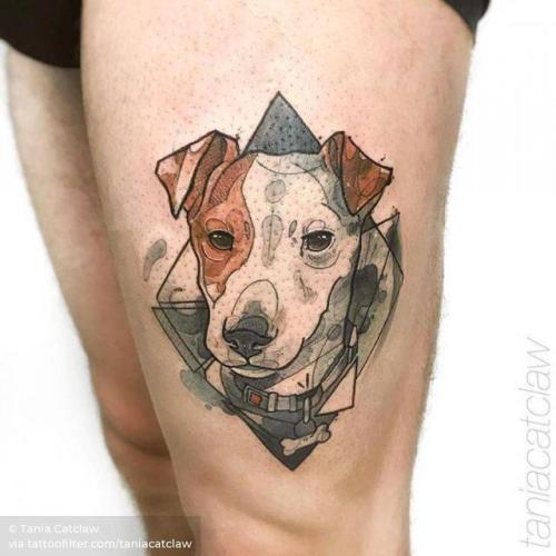 Simple Jack Russell Tattoo Design