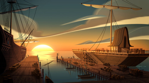 lulusketches:a background I painted for this week’s episode of...