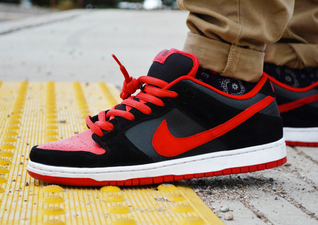 Nike SB Dunk Low ‘J-Pack’ Black/Red (by Learn To... – Sweetsoles ...
