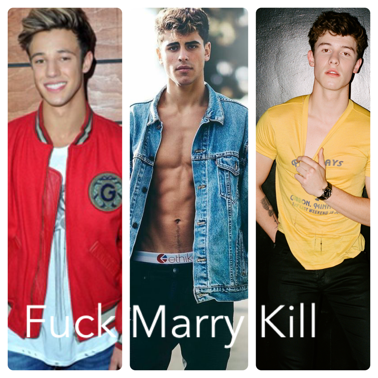 Fuck Marry Kill — Fuck Marry Kill Cameron Dallas Jack Gilinsky