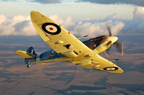 beautifulwarbirds:The unmistakable beauty of the Spitfire. 