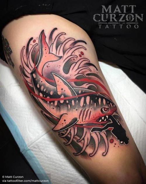 By Matt Curzon, done at Empire Melbourne, Melbourne.... mattcurzon;shark;big;animal;fish;facebook;nature;twitter;ocean;neotraditional;upper arm