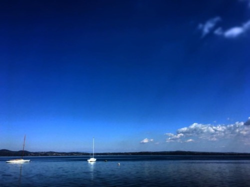 ..the last day of September is a windless blue one on the...