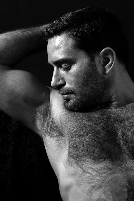 hairy chest - sexy muscle - mature men