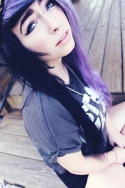 Purple And Black Hair Tumblr