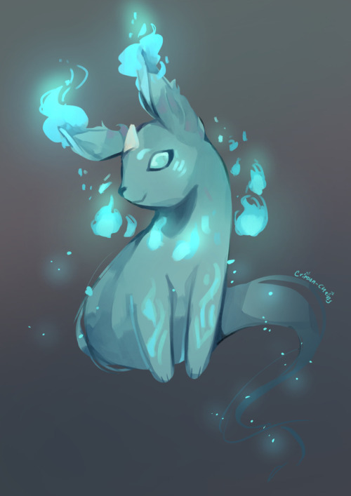 Eevee Eeveelution ghost Pokemon fan art my art