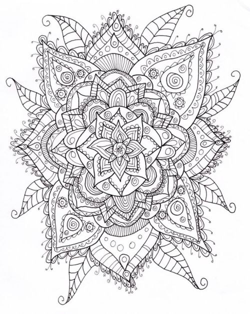 Unreal Flower Mandala Picture For Adults Bestadultcoloringbooks Has Tons Like It