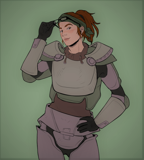 bearly-dressed:Felt like drawing my Fallout ladies.Felicity...