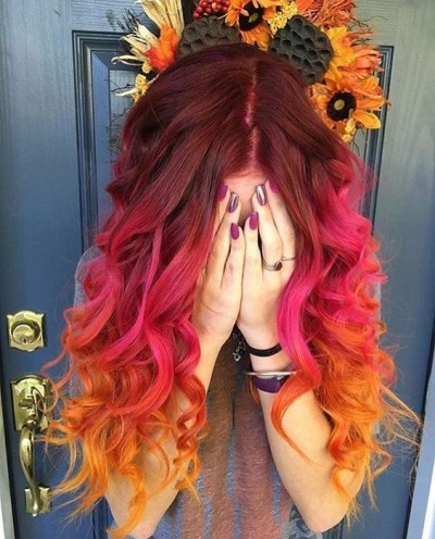 Red And Orange Ombre Tumblr