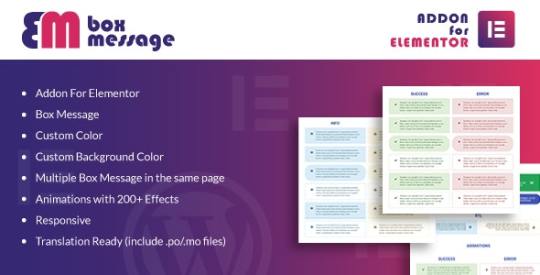 Box Message for Elementor WordPress Plugin v1.0 Nulled