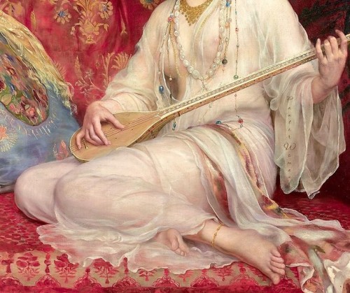 galdrigge:William Clarke Wontner (1857 - 1930) The Saz Player...