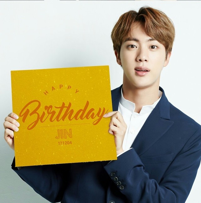 Bangtan Boys — Happy Birthday Jin!!! The ARMY loves you!! Keep...