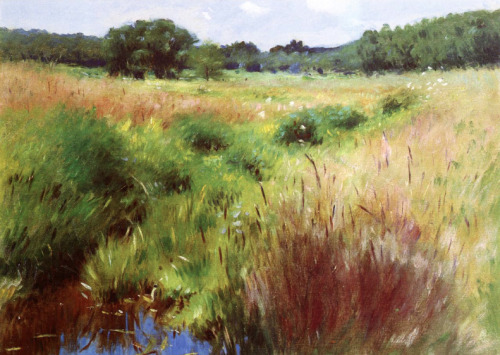 classic-art:Marshland, MedfieldDennis Miller Bunker, 1890