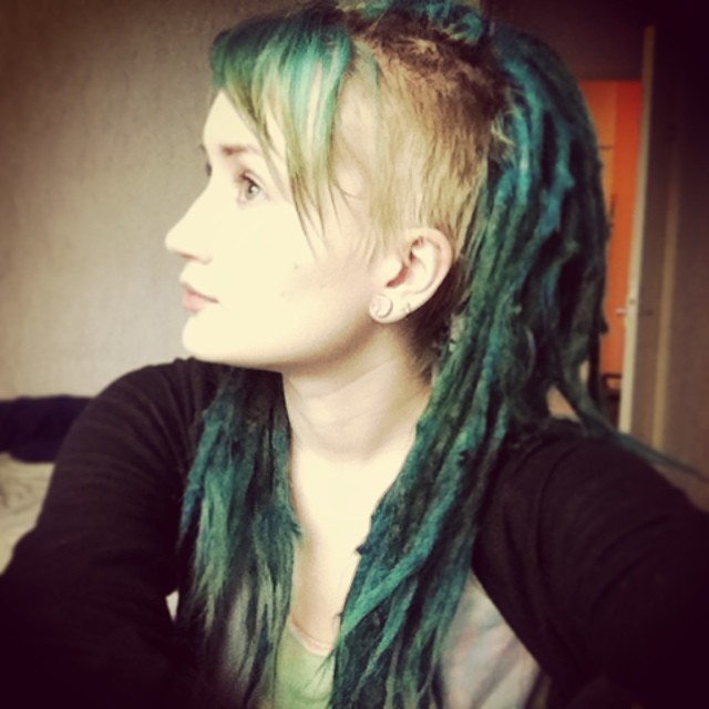 Alienfoxx Dreadhawk Bluehair Bluedreads Dreads