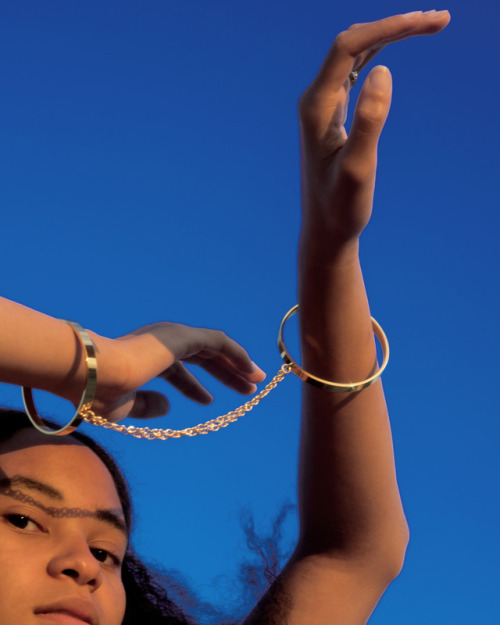 Handcuff Bangles. Shot by Kelia Anne. Modeled by Searcy Kwon.