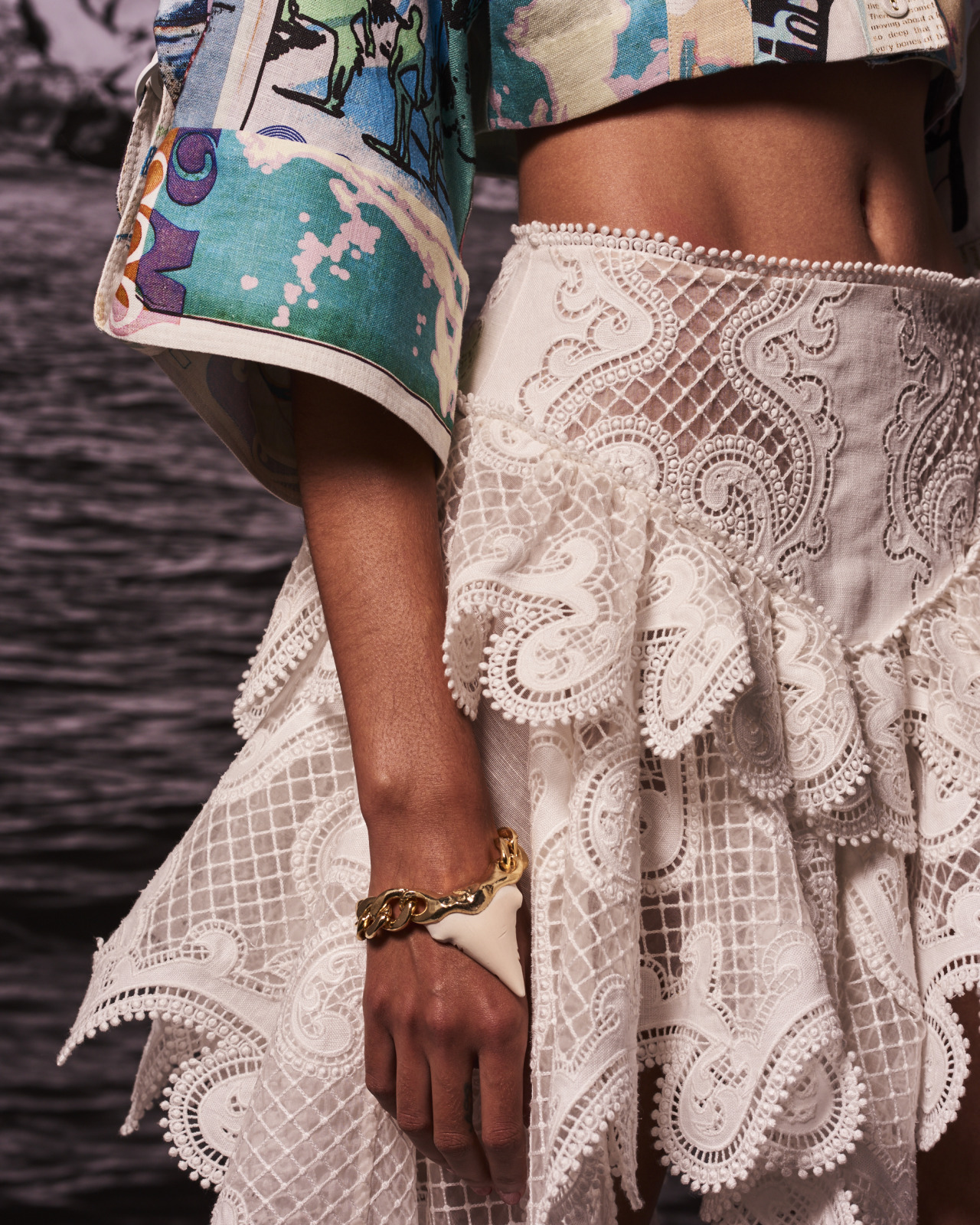 The Glassy Safari Shirt & Wave Flip Skirt