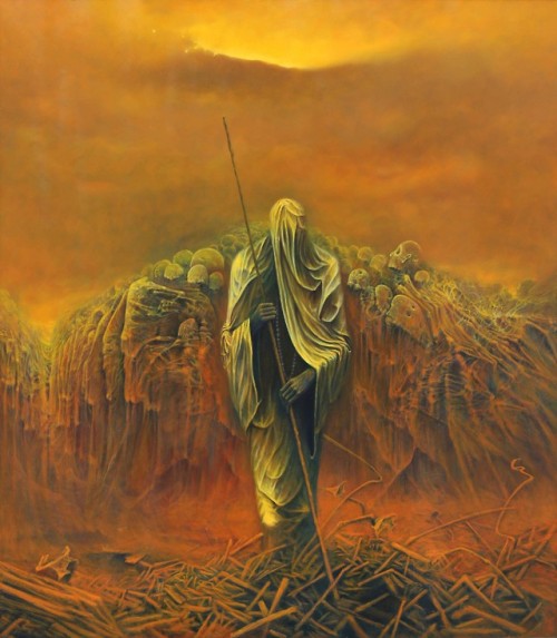 ex0skeletal:Beksinski-inspired Paintings by Krzysztof...