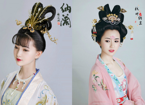 changan-moon:Traditional Chinese hanfu and makeup of various...