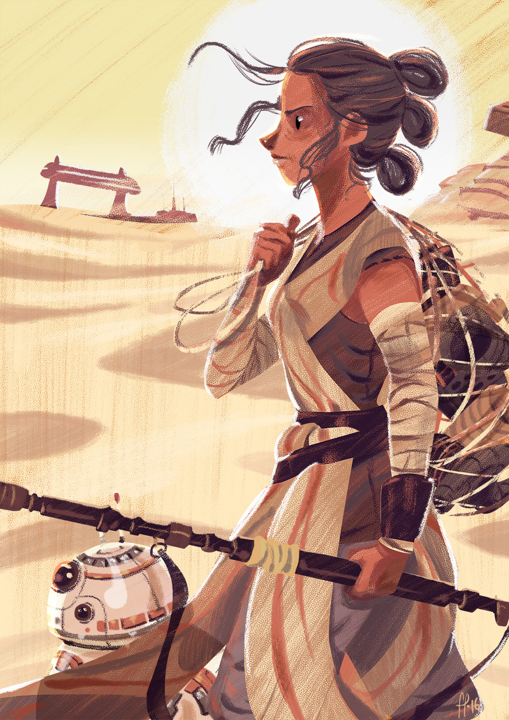 FLOWP 's ART: sketch & art of Florian Pichon — The Scavenger- Star Wars ...