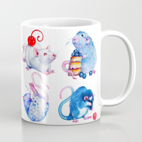 figdays:“Sweet Rats” Mug by Crystal Cuddles