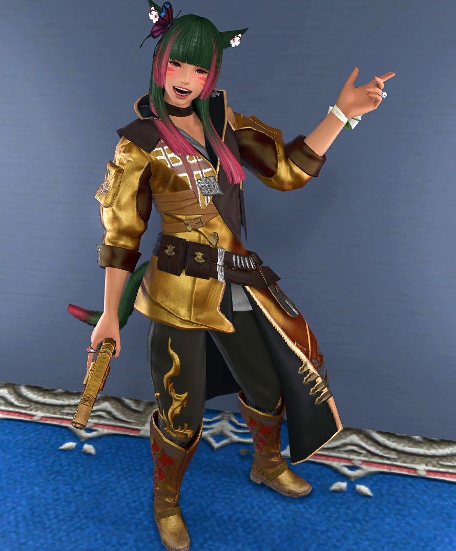 Updated Machinist Glamour! Golden Gunner: Weapon:... | Ruri Valeth