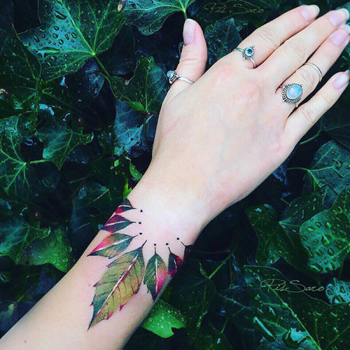 culturenlifestyle:Dainty & Ethereal Floral Tattoos by Pis...