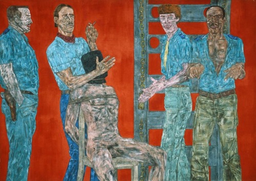 deliredetoucher:Leon Golub Interrogation I1981