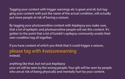 justepilepsy:Don’t use the #epilepsy tag for your...