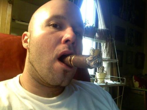 dutchbear74:Handsome cigar smoker