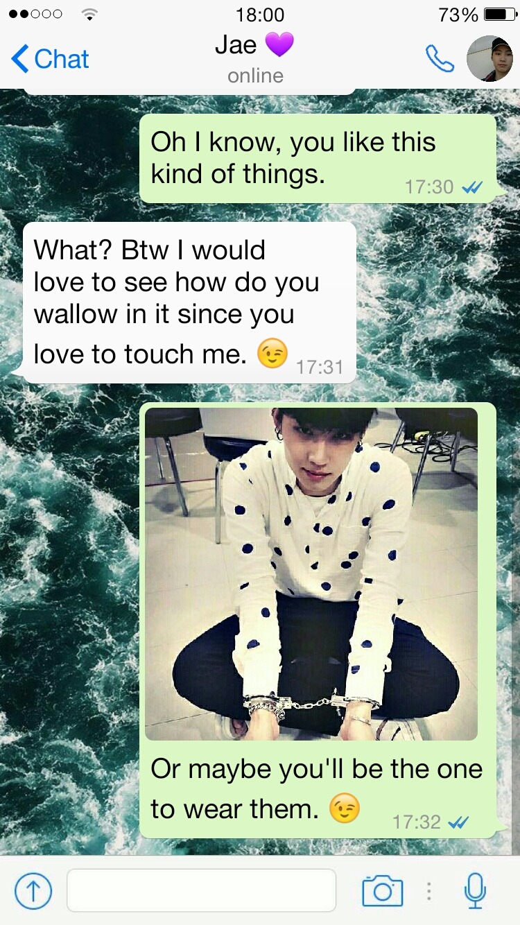 NSFW texts with your boyfriend Jaebum For our... - JTMO