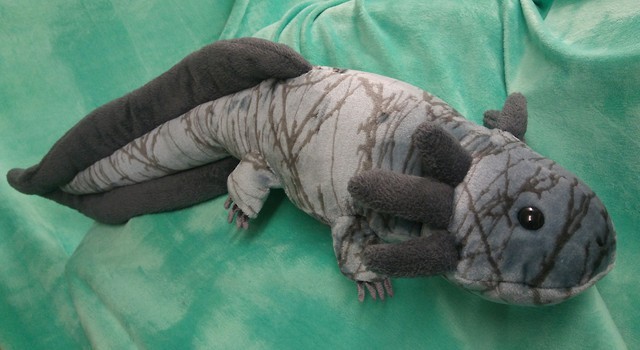 green axolotl plush